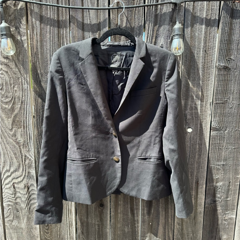 Talula by Aritzia Women’s Black Wool Single Breasted Blazer Coat size 4